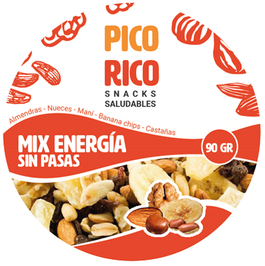 Producto Mix energia sin pasas